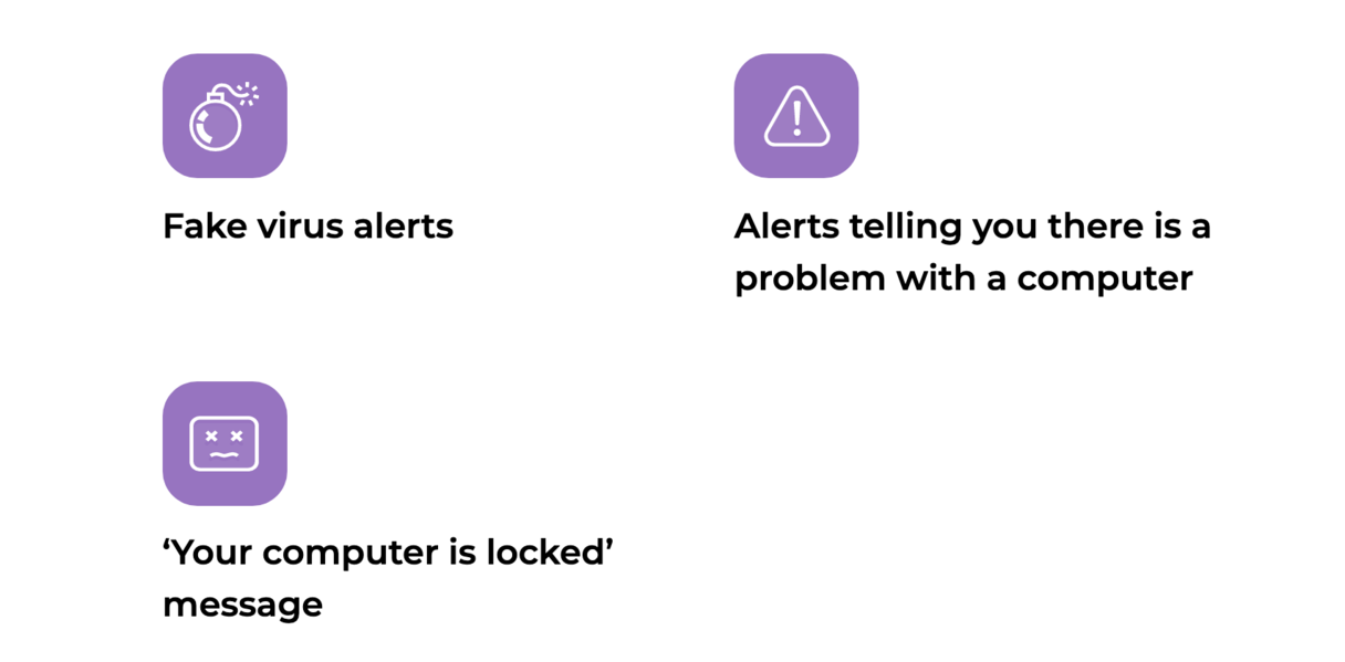 Tactics used by virus apps