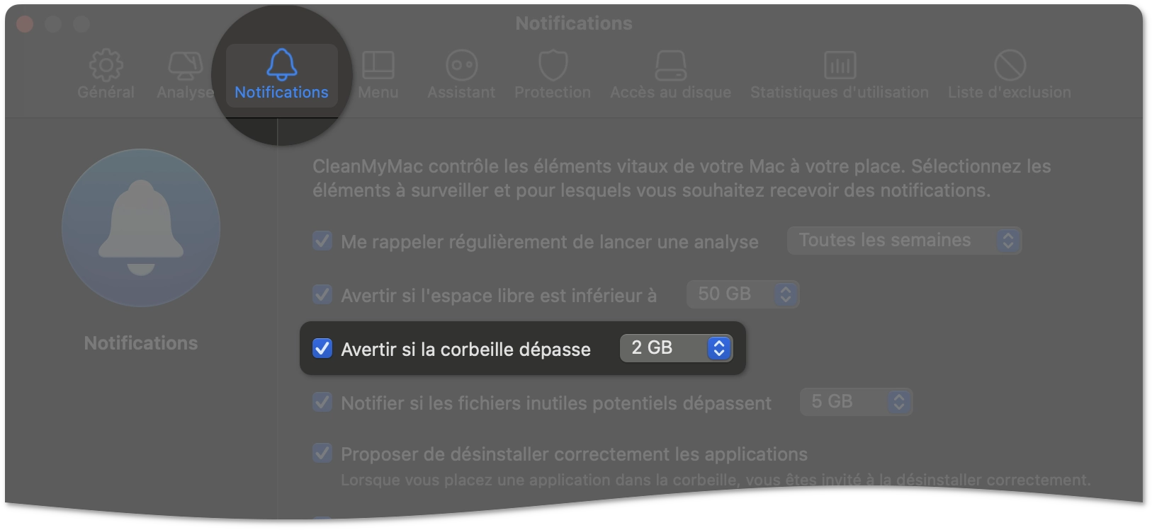 Notification preferences