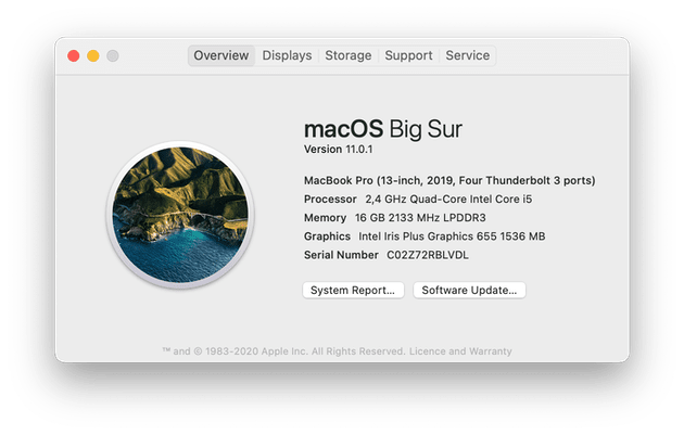 how to check macOS version