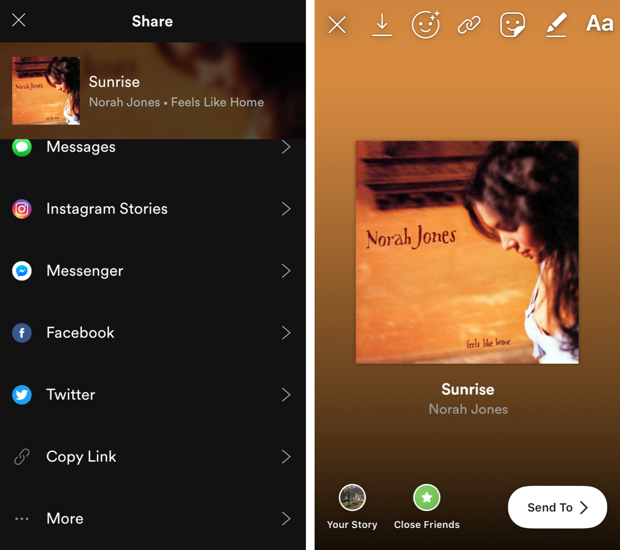 how to add spotify music to instagram story