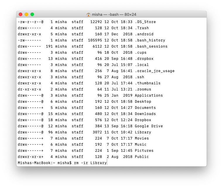 command line for mac directory