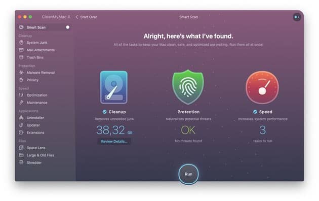 CleanMyMac X - System junk module