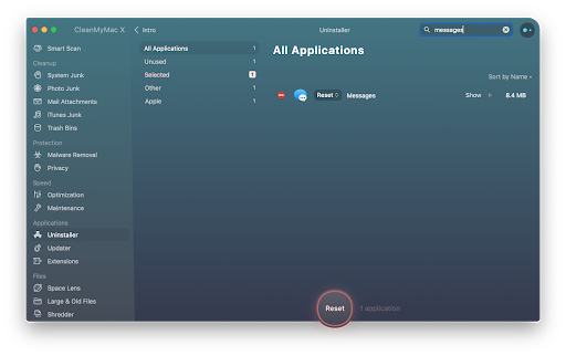Uninstaller in CleanMyMac X Uninstaller in CleanMyMac X