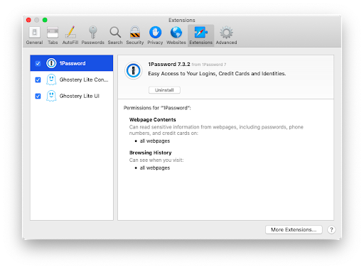 Check your browser extensions