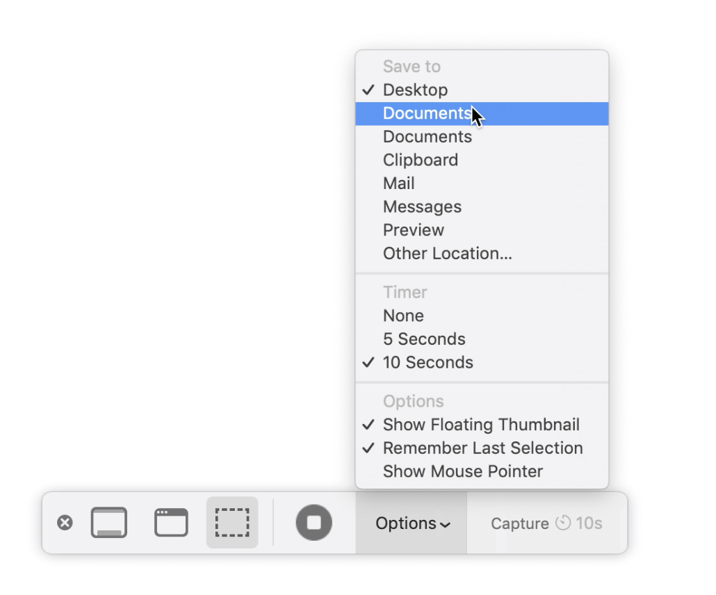 how to take screenshot on mac when running windows