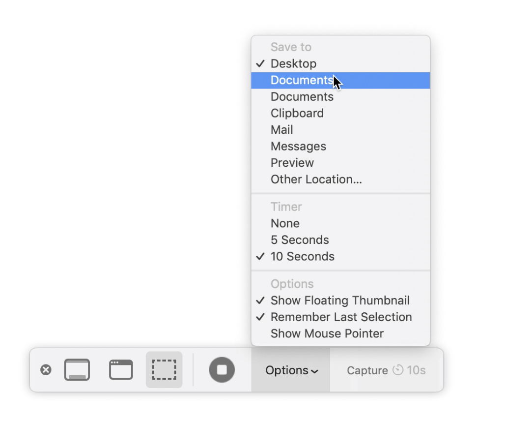 how to take screenshot on mac and save it