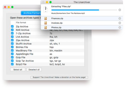 download the unarchiver for os x