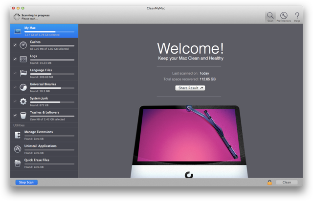 clean up mac os x for free