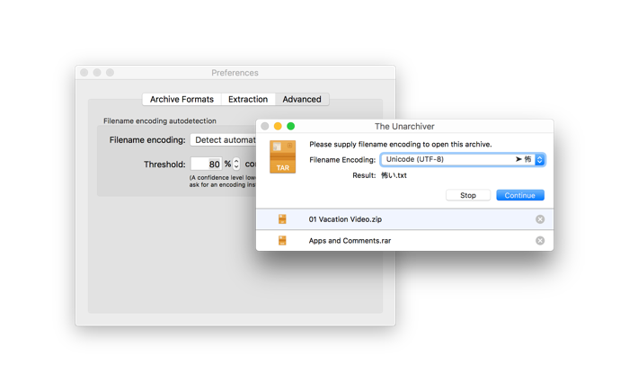 the unarchiver for mac 10.6.8